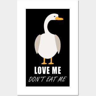 Goose - Love Me Don't Eat Me | Save Denver's Geese Posters and Art